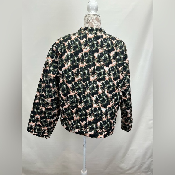 RACHEL COMEY for TARGET  Black and coral quilted crop jacket size L - Picture 7 of 13